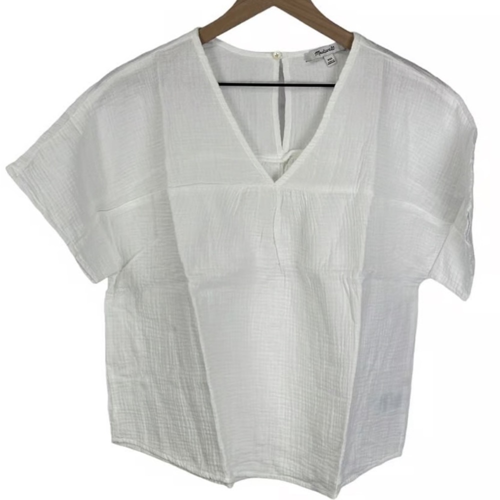 NWOT Madewell Women's Boxy Double Gauze Top